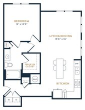 Premium One Bedroom - Essential Housing 0221 floor plan